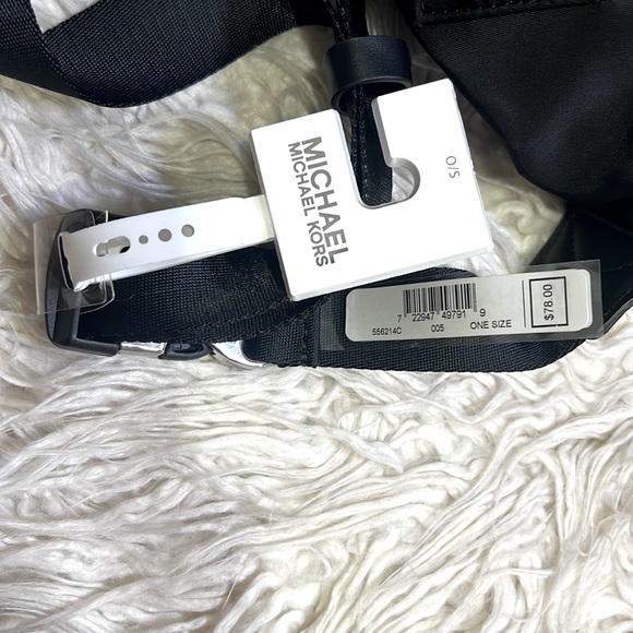 Michael Kors Black Belt Bag Sleek Design Adjustable Strap